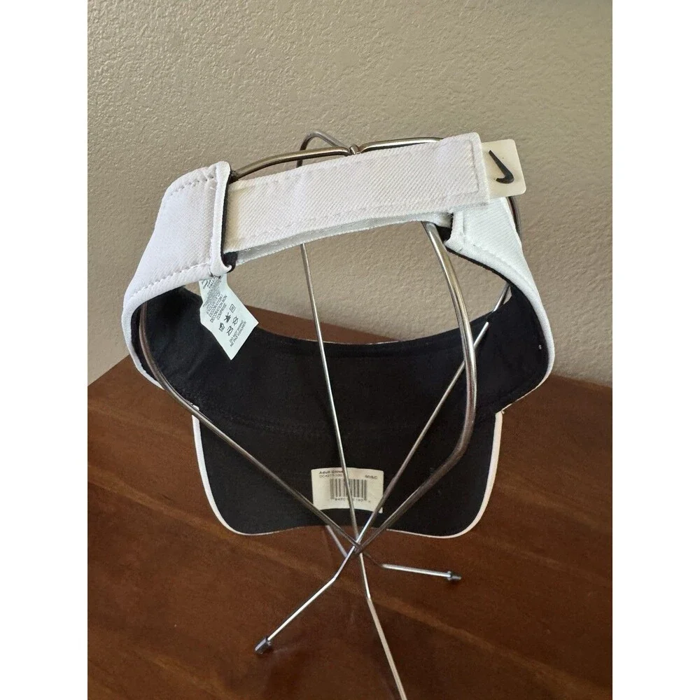 NIKE TEAM U DRY VISOR WHITE ADULT UNISEX (ADJUSTABLE) DC4217-100 NWOT